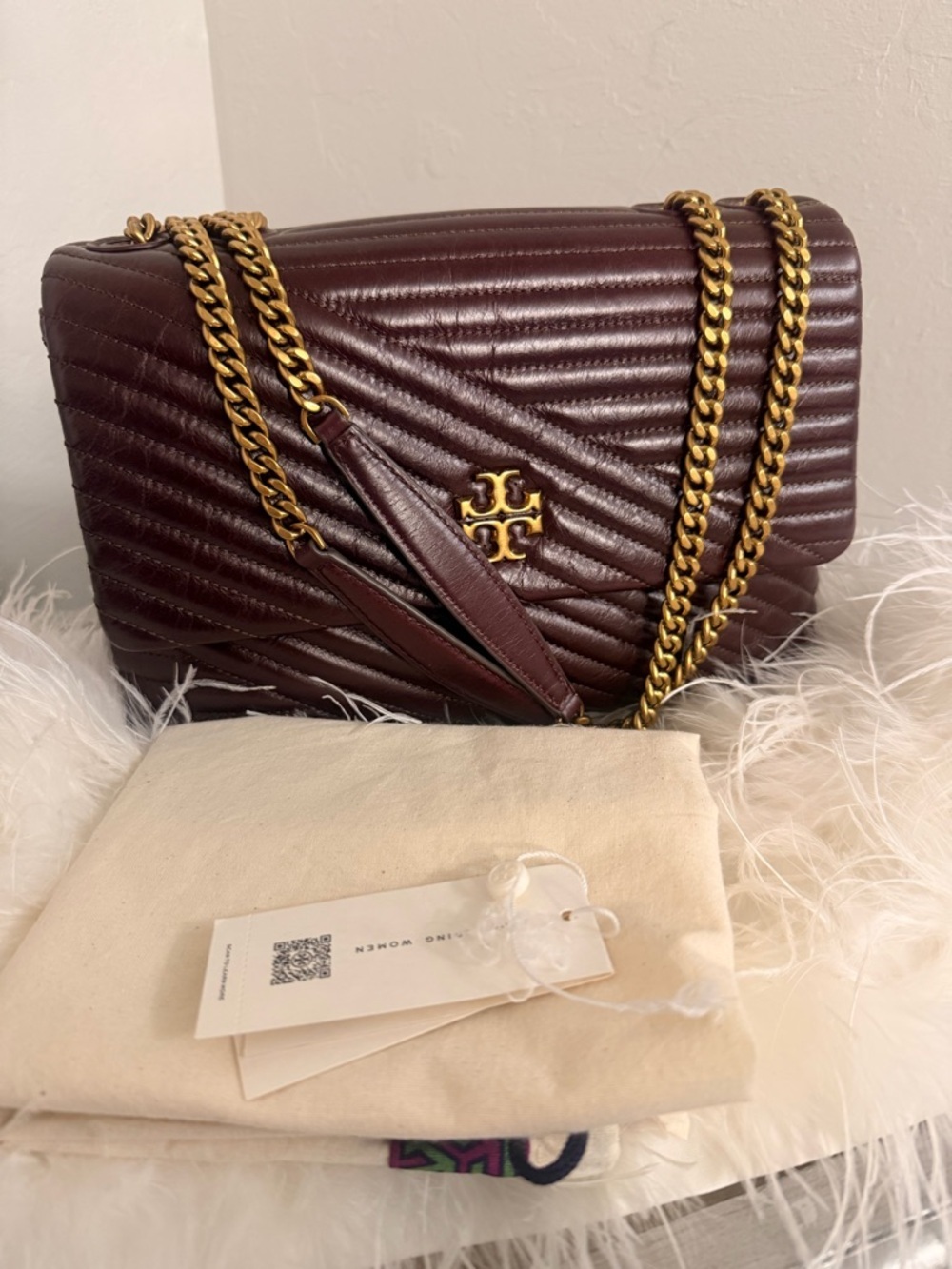 Tory Burch Kira Glazed Convertible Shoulder Bag